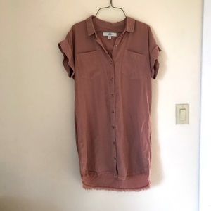Thread & Supply Button down dress. Size S. Mauve.